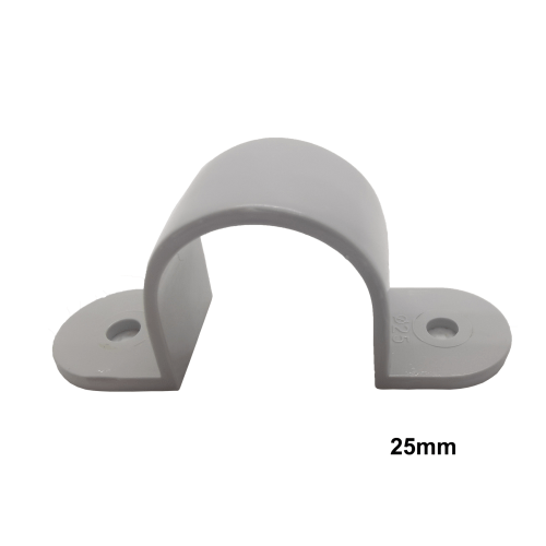 25mm PVC Saddle Grey Conduit Fittings
