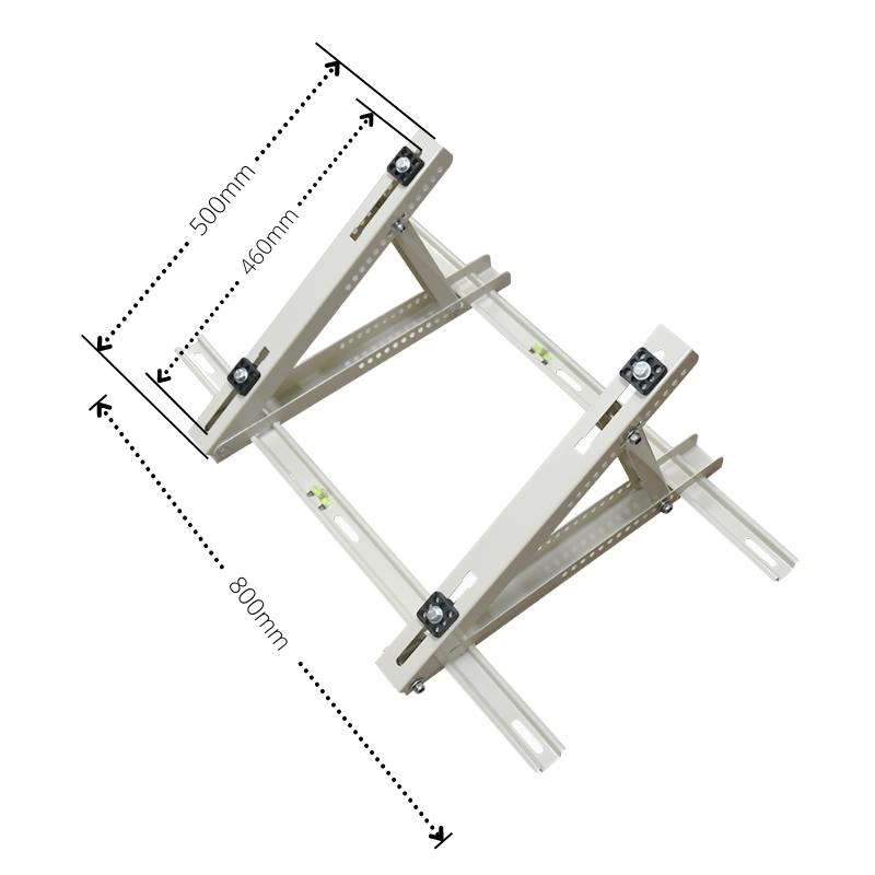 Air Conditioner Sloping Roof Mounting Bracket Powder-Coated - 1 Carton (4 Sets)