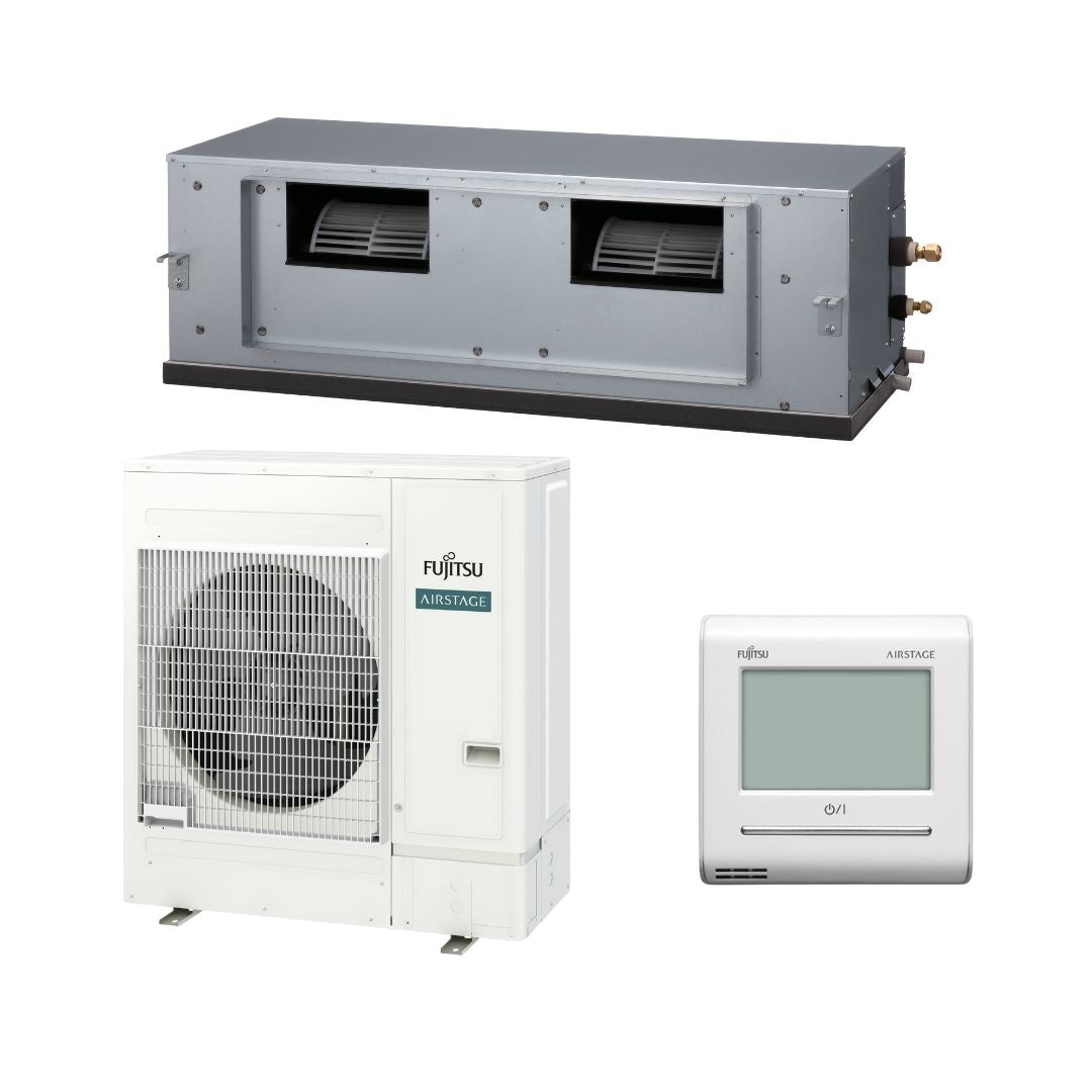 Fujitsu R32 High Static Series 1Ph Ducted System Reverse Cycle | 8.5 kW | Whole Home Cooling & Heating