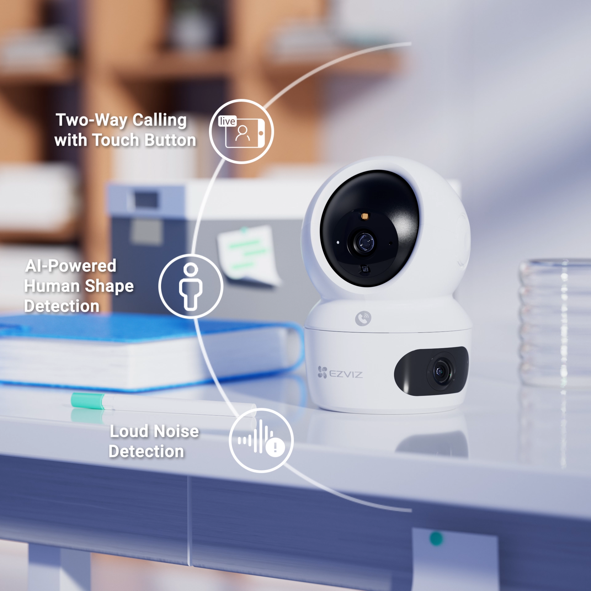 H7c Dual | 4MP | 2K+ | Dual-Lens Pan & Tilt Wi-Fi Camera | EZVIZ|