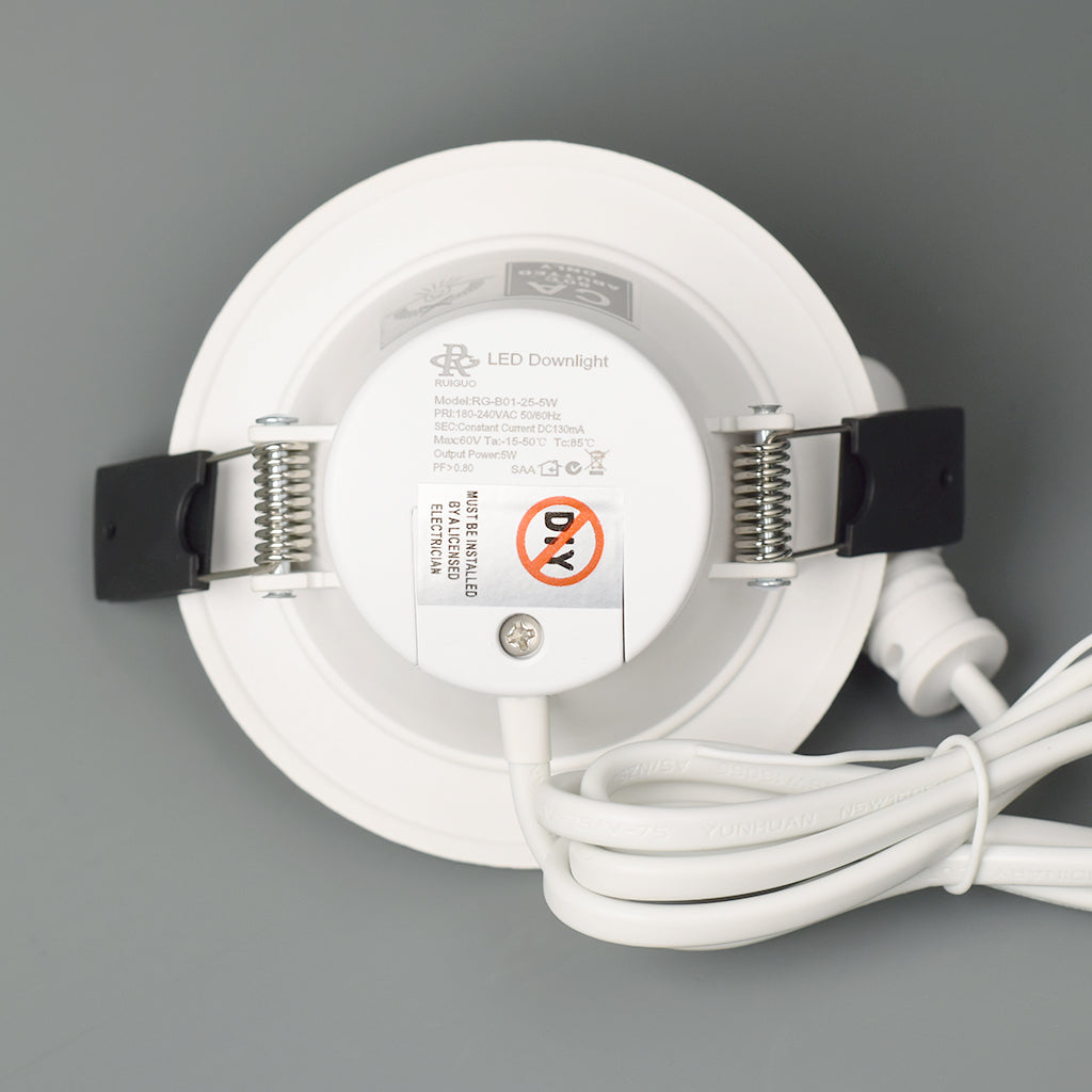 RuiGuo Single Colour 5W LED Downlight 3000K | 20 pcs