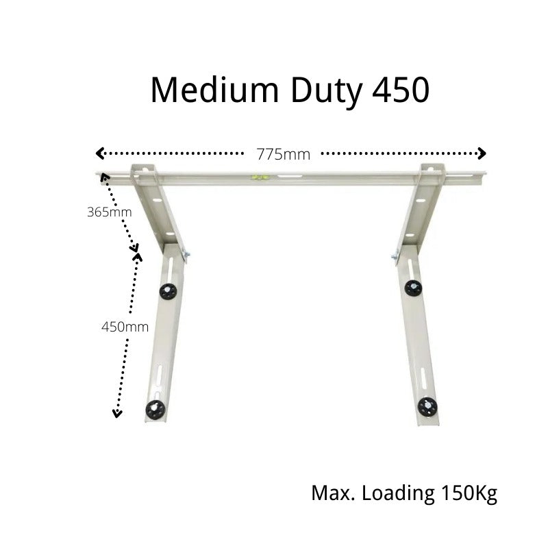 Air Conditioner Wall Bracket 450mm (Medium Duty) Max. 150kg-Bulk Purchase