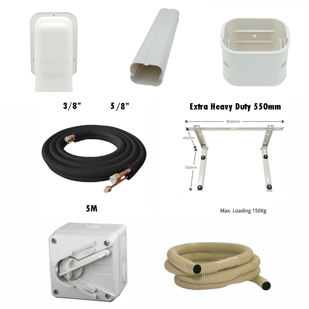 Air Conditioning Second Floor Installation Kit Bundle - 3/8'' 5/8''