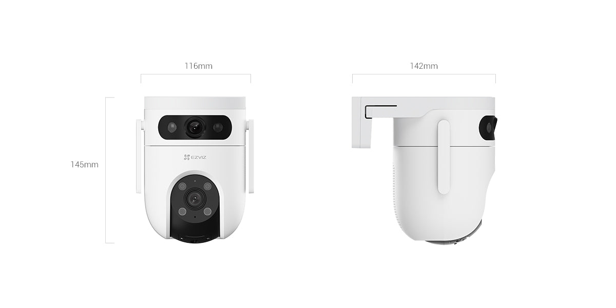 CS-H9C | Dual-Lens Pan & Tilt Wi-Fi Camera 5MP 3K & 3K | EZVIZ