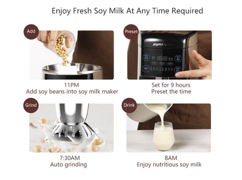 Joyoung Soy Milk Maker Superfine Grinding Automatic Touch Screen