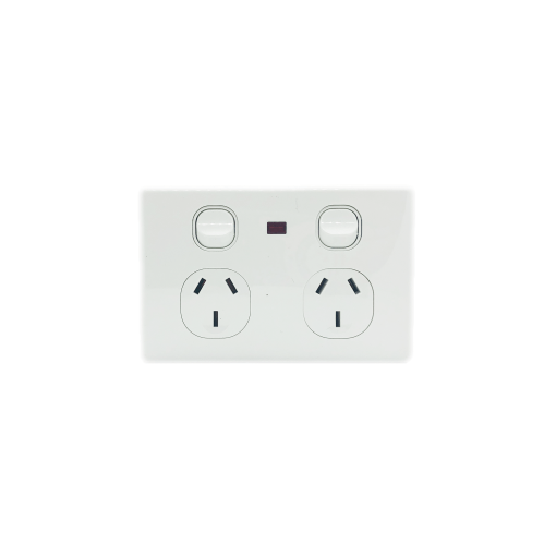 Double Power Point with Neon 10A - KS315N - Star Sparky Direct