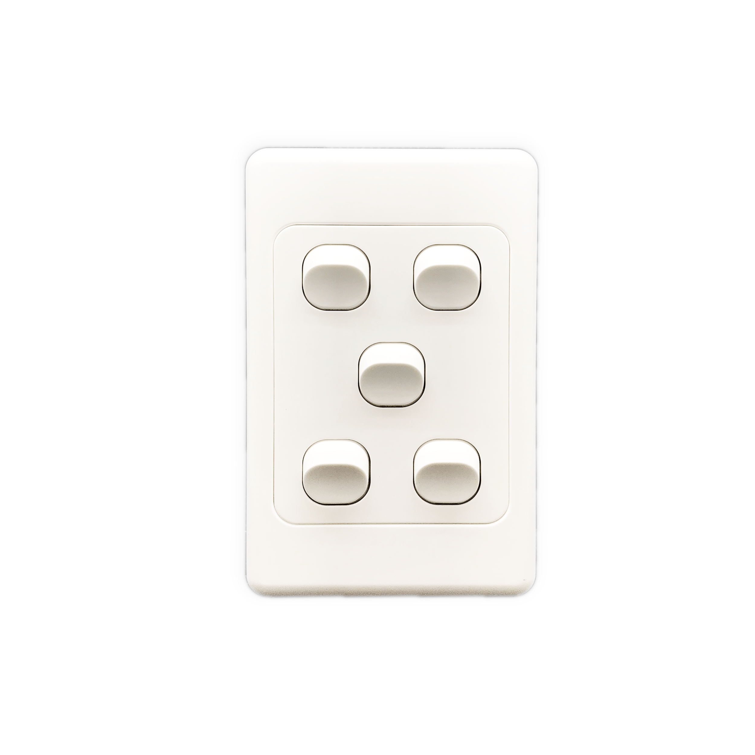 5 Gang 2 way switch vertical 10A 250V - AS310-V 5 - Star Sparky Direct