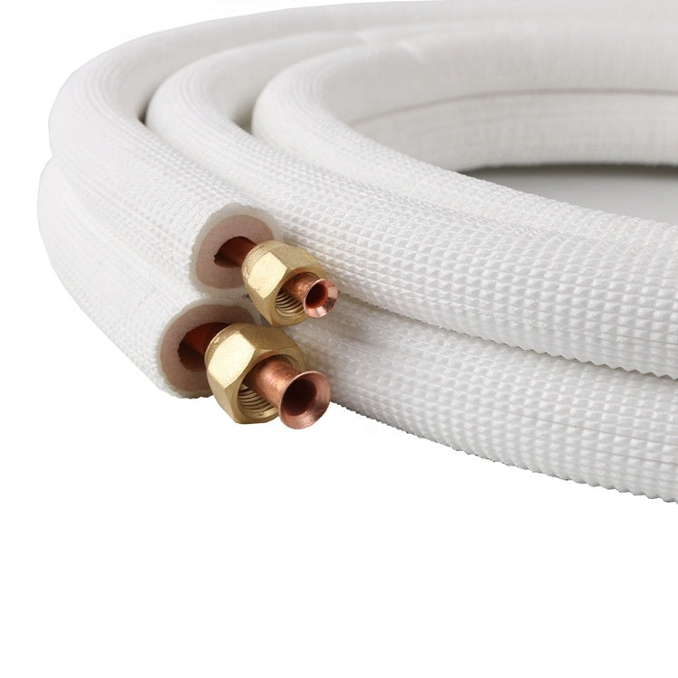 3/8'' 5/8'' Air Conditioner Pair Coil Tube Insulated Copper Pipes R32/R410A 3M/5M