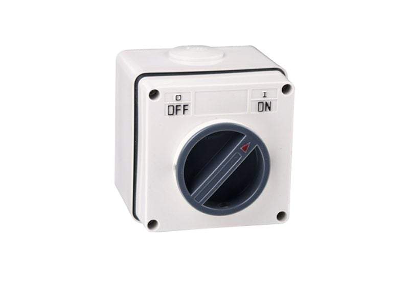 1 Pole Weatherproof Rotary Isolating Switch 20A - Star Sparky Direct