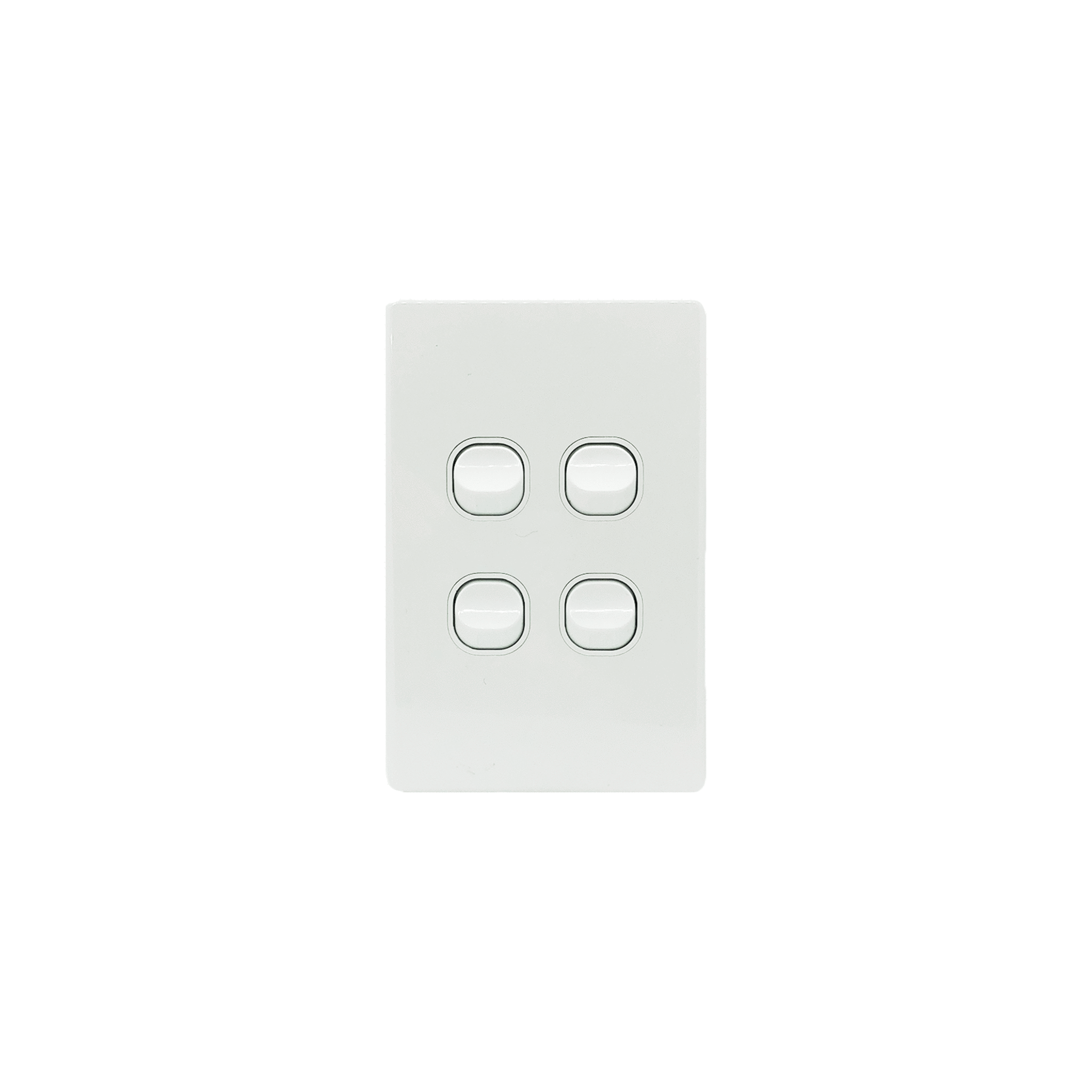 RS308-V 4 Gang Wall Switch Vertical 10A 250V
